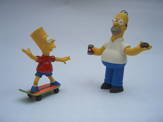 Bart und Homer Simpson