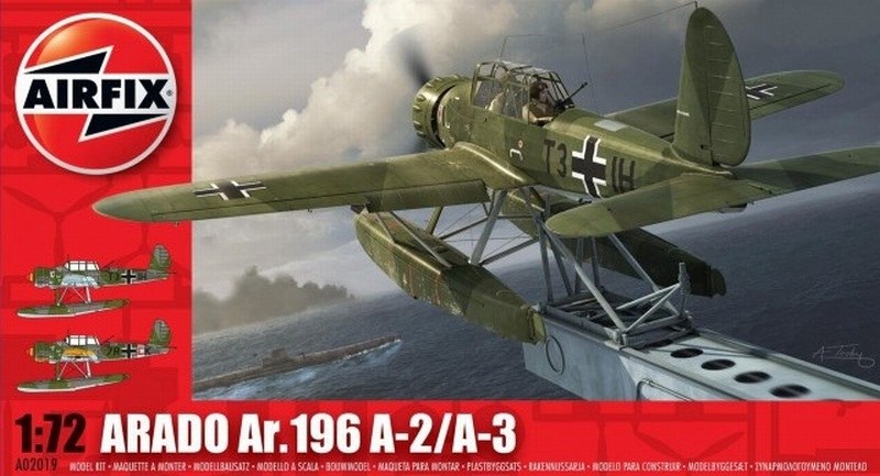 Das gut gestaltete Cover des 1:72 Airfix Bausatzes der Arado Ar. 196 A-3