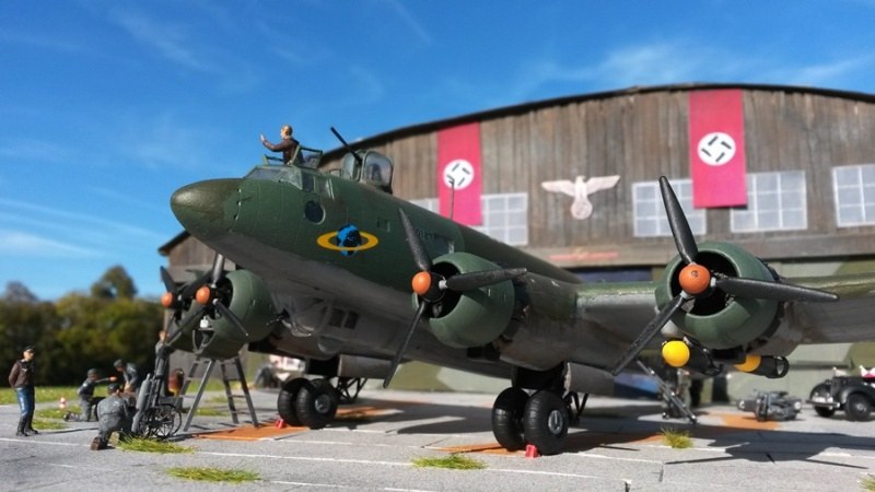 Grundlage des Bombers stellte die zivile Focke Wulf Condor Passagiermaschine dar.