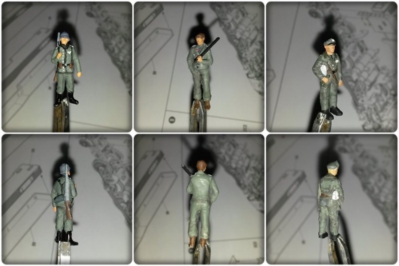 Die 1:72 Wachsoldaten und Adjutanten von Revell, Preiser und Airfix.