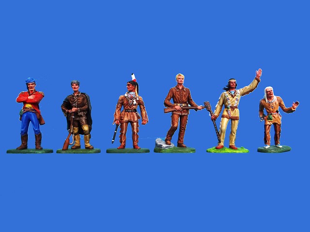 Will Parker, Dick Stone, Intschu Tschuna, Old Shatterhand, Winnetou, Klekih Petra 1:25