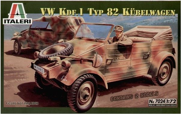 Bausatzcover des 1:72 Italeri-Kits des Kübelwagens