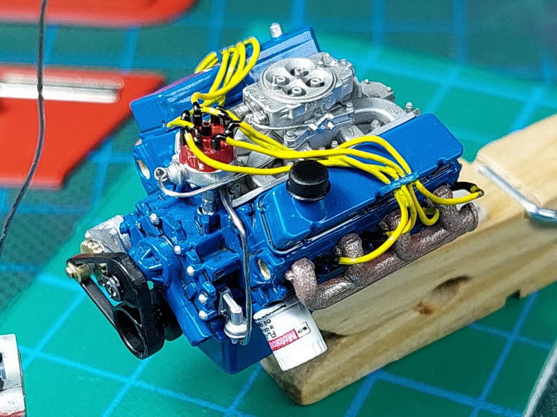 Das kleine Modell im Modell. Bis auf Kabel, Leitungen, und Decals komplett aus dem 3D-Drucker.