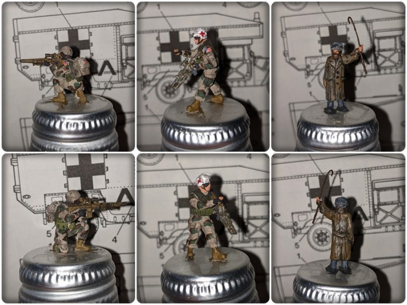 Die 1:72 Figuren stammen von XAN Miniatures und Orion und sind von hervorragender Qualität