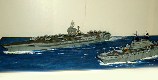 Diorama CVN-70 / LHA-2