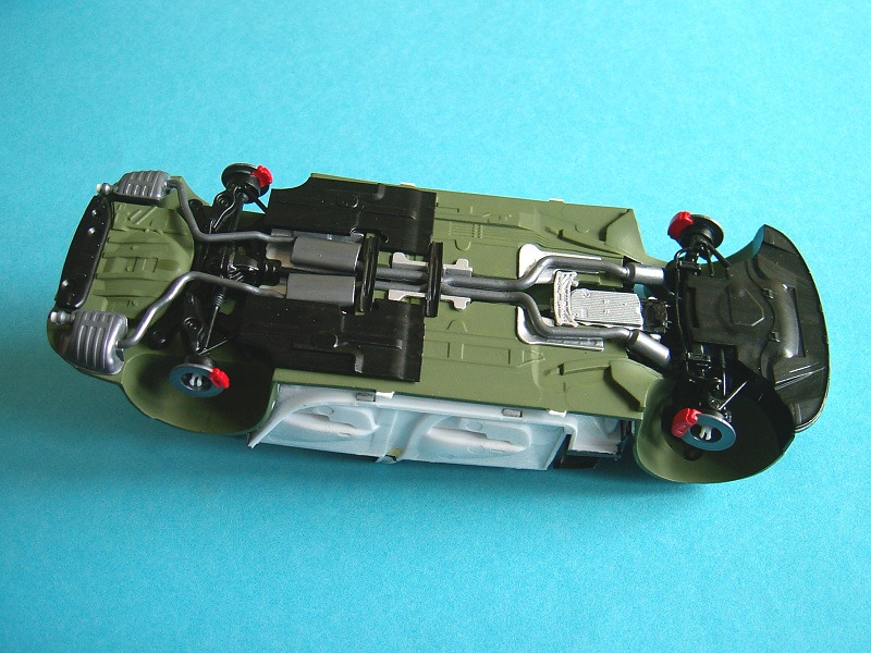 Die fertige Unterseite, das Modell ist sehr gut detailliert out of box