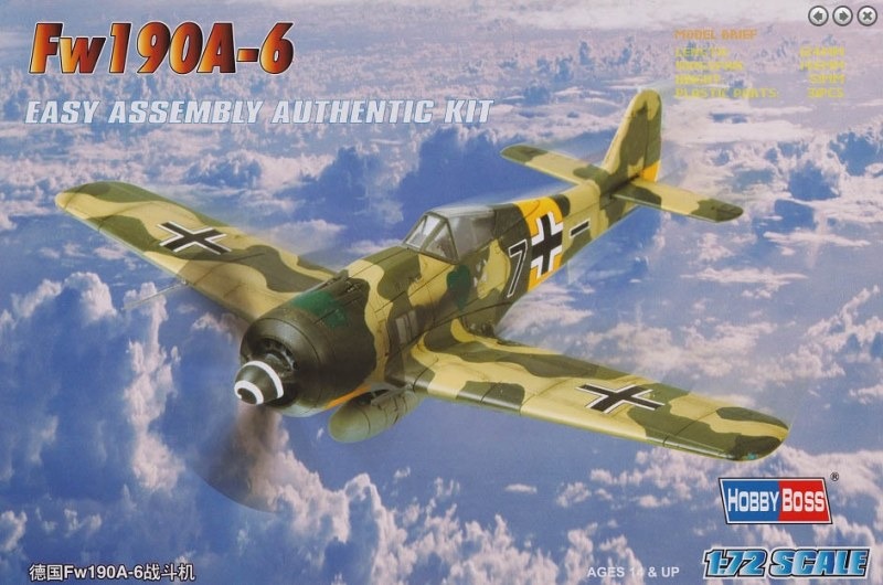 Das Bausatzcover des sehr einfach gehaltenen 1:72 Easy-assembly Kits der Firma HobbyBoss