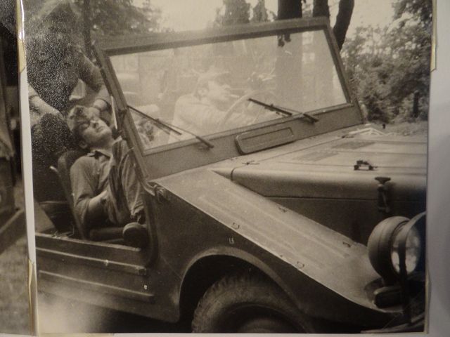 Meine Kameraden Ferdl (vorn) und Wolfgang (hinten)