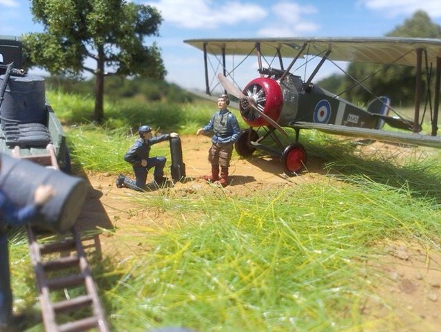 Pilot und Flugzeugmechaniker von Airfix und CMK