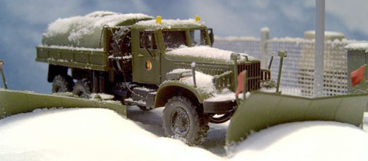 KrAZ-214 Schneepflug