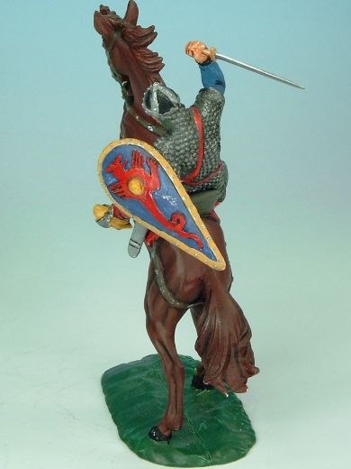 Mittelalterlicher Kämpfer zu Pferd