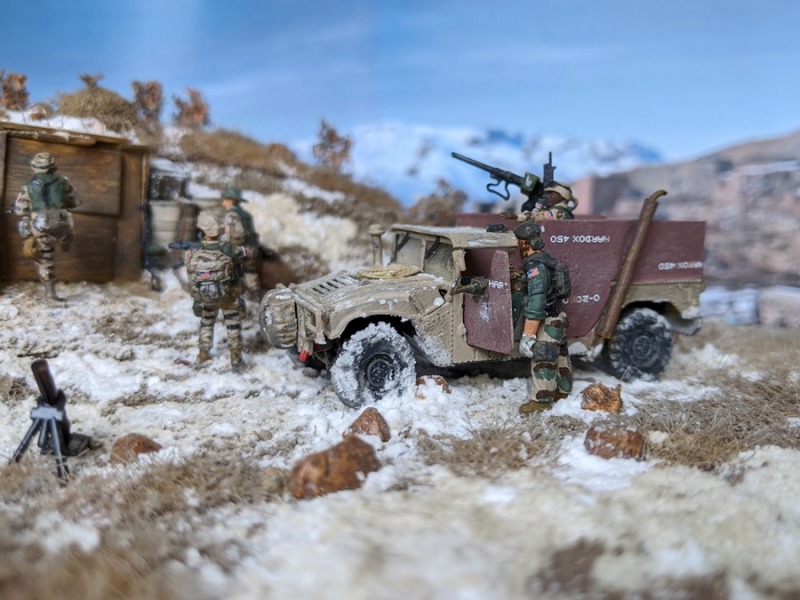  Ein Feldumbau eines M998 Cargo Carrier zum HMMWV Guntruck der U.S. Ranger .