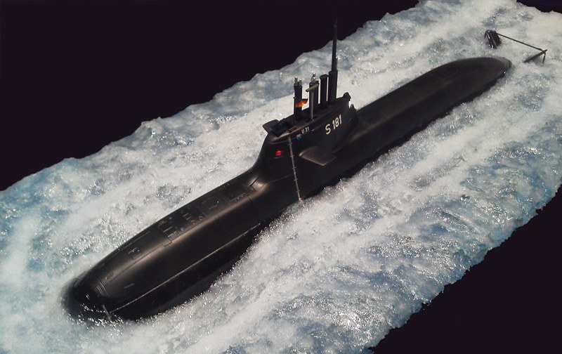 U-Boot Klasse 212A, Revell 1:144 von Marcel Goeckler