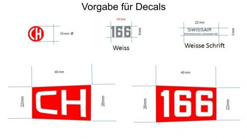 Alle Decals in 2-facher Ausführung