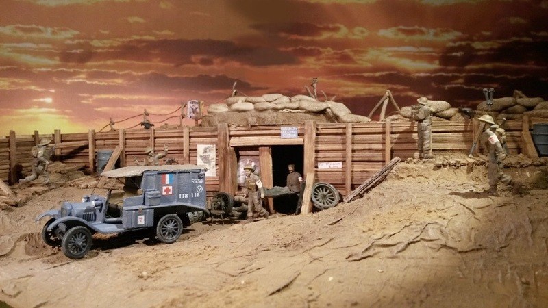 Blick auf das komplette Diorama