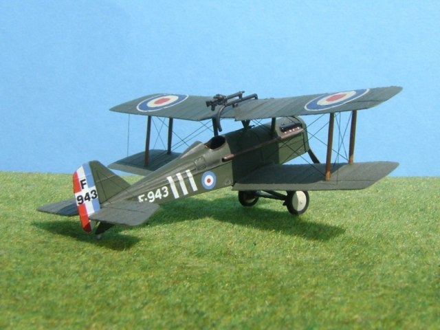 1917 Royal Aircraft Factory S.E.5a Biplane Fighter 1:72 Die Cast Plane