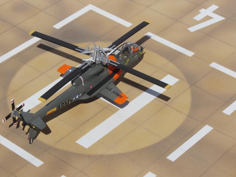 Helipad mit Lockheed AH-56A Cheyenne - 9. Prototyp BuNo 66-8834 