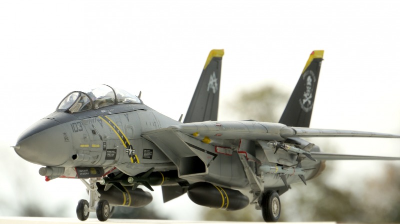 Schaalmodel Grumman F-14D Tomcat x 6 sets per box 1/350