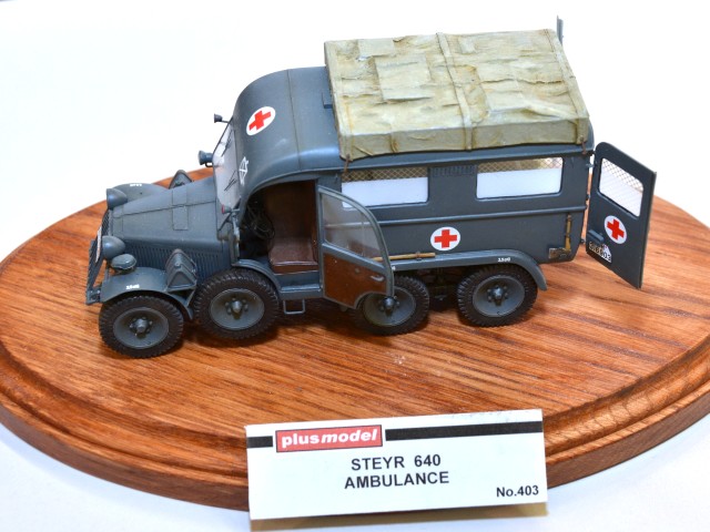 Plus Model: Außergewöhnliche Modelle garantiert, hier ein Steyr 640 in 1:35.