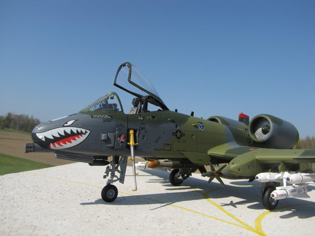 Lose Fun Park 1:100 Modello di Aereo Militare A-10 Thunderbolt II Warthog Diescast Fighter Modello di Aereo da Caccia in Lega
