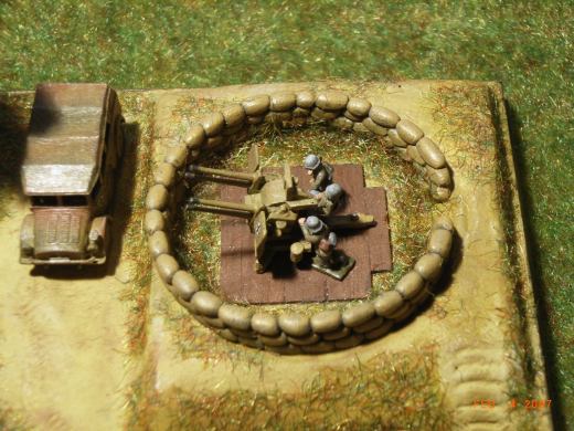 ...und neben der Sandsackstellung im Diorama.