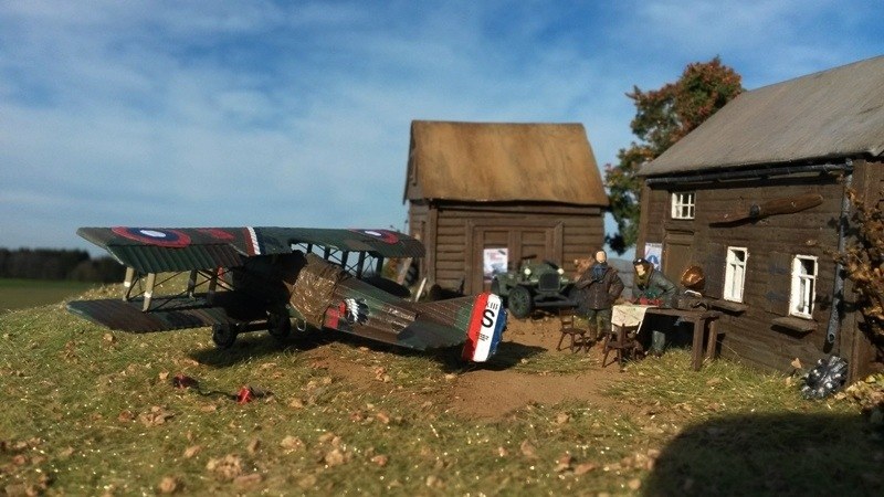 Feldflugplatz des US Army Air Service an der europäischen Westfront im Jahre 1917.