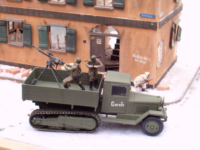ZIS-42 sowj. Halbkettenfahrzeug mit Fla-MG