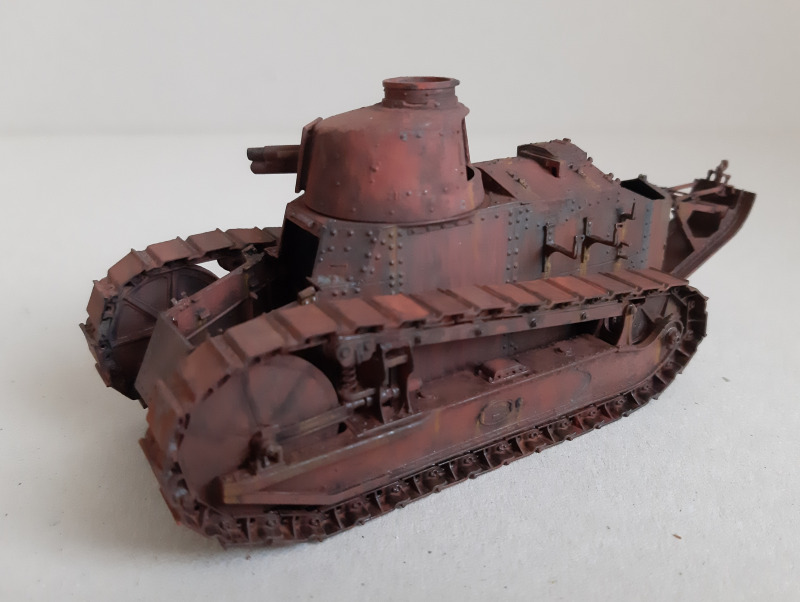 Maquette Renault FT-17 Avec Mitrailleuse Hotchkiss - Kit Plastique 1:72 à Monter Et Peindre (2 Chars)