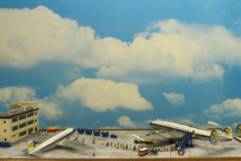 Flughafen-Diorama