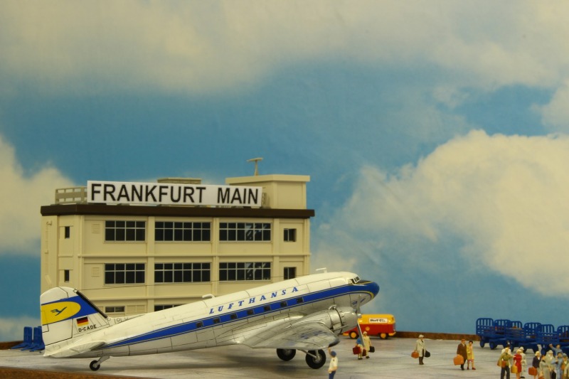 Flughafen-Diorama