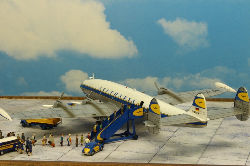 Flughafen-Diorama