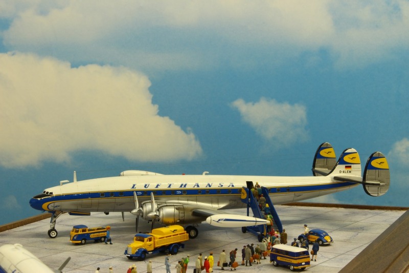 Flughafen-Diorama