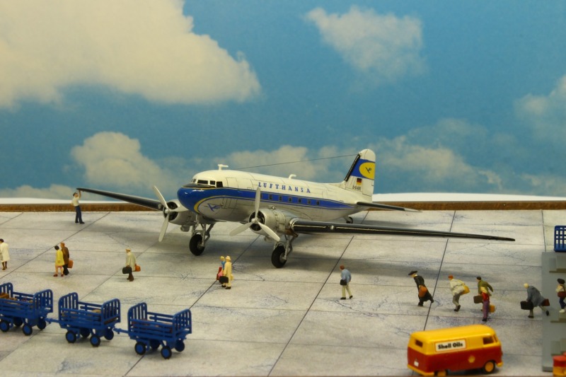 Flughafen-Diorama