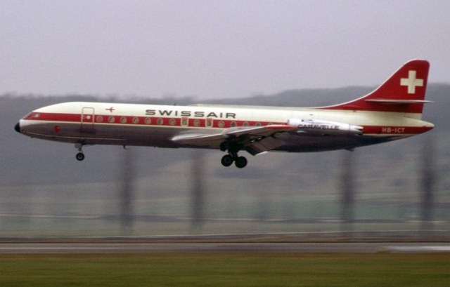 SE 210 Caravelle HB-ICT 'Schwyz' der Swissair (Foto Copyright Gerber Markus)