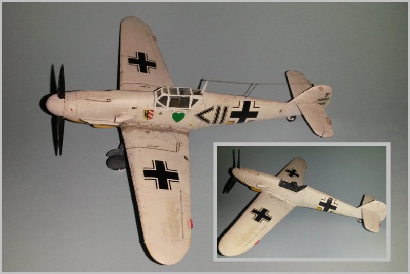 Komplett von Hand bemalte und hervorragend detaillierte Messerschmitt mit und ohne Decals