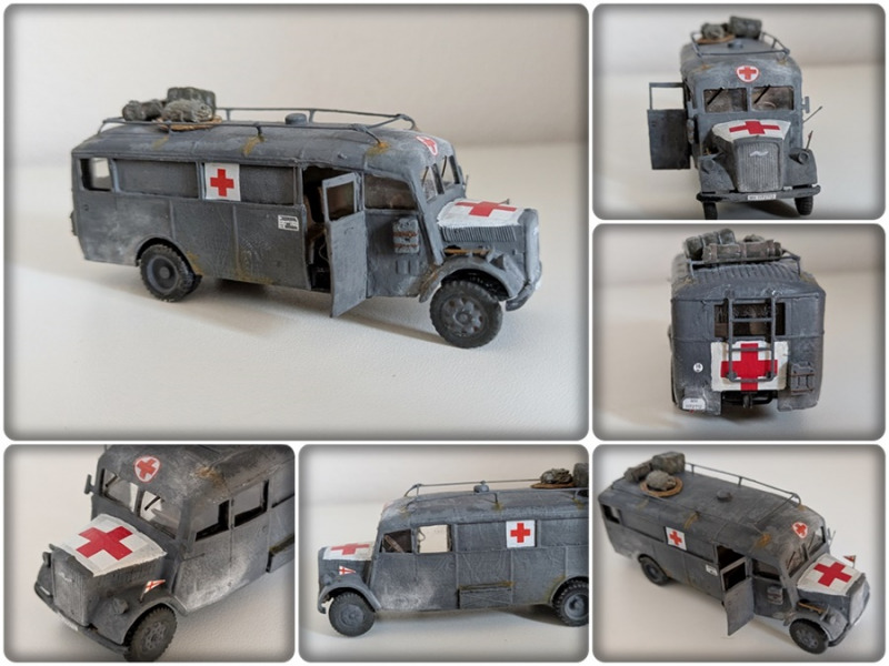 Einige Detailaufnahmen des etlichen Umbauten unterzogenen Opel Blitz Omnibusses