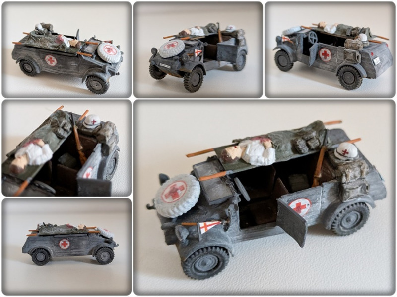 Einige Detailaufnahmen des zahlreichen Umbauten unterzogenen Kübelwagens