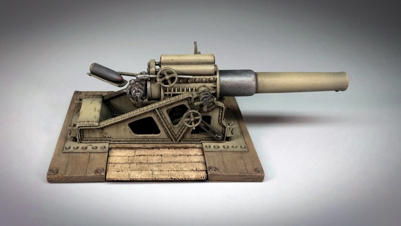 Italienische Haubitze &amp;quot;Obice da 305/17 su affusto Garrone&amp;quot;, GB Modelli ...