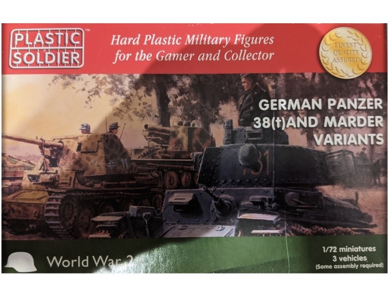 Blick auf das Bausatzcover des 1:72 Easy Assembly Kits von Plastic Soldier