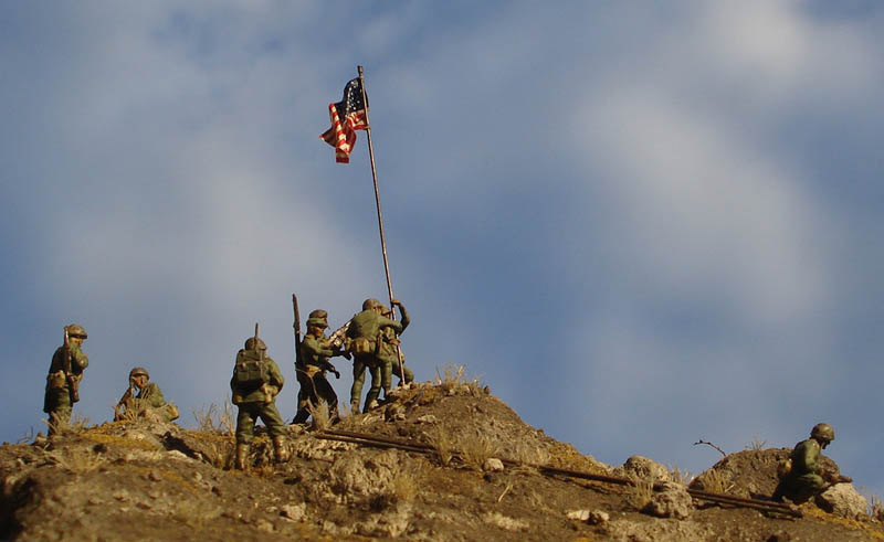 Iwo Jima – rising of the first flag