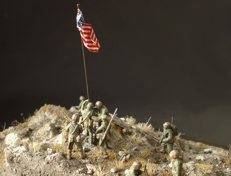 Iwo Jima – rising of the first flag