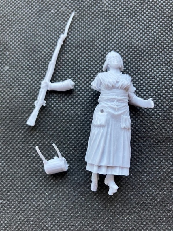 Marketenderin mit Soldat