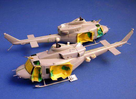 Beide Modelle fertig zum Lackieren - die Details sind hier gut zu erkennen.