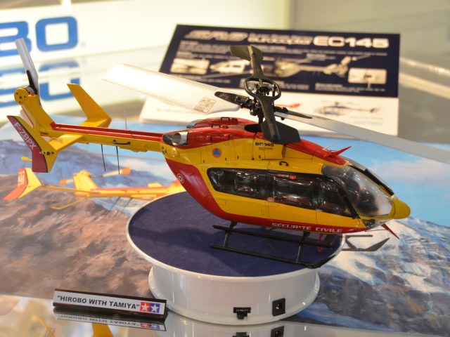 Dieser ferngesteuerte EC-145 gehörte zu den besser detaillierten RC-Modellen.