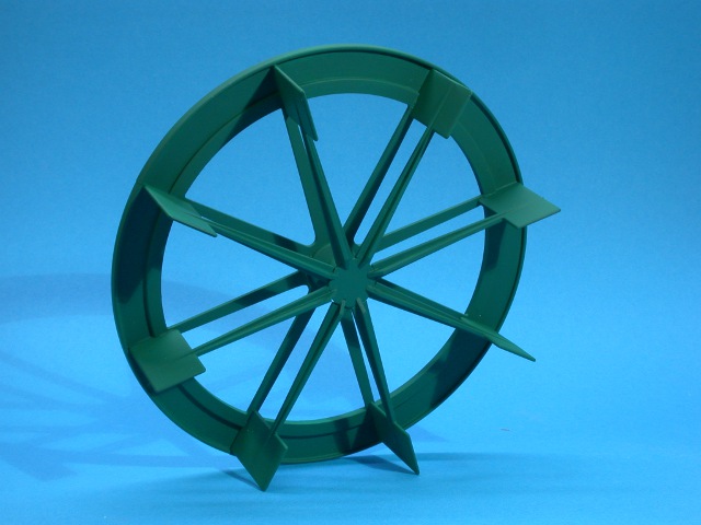 Zuerst wurde das Schaufelrad gebaut.