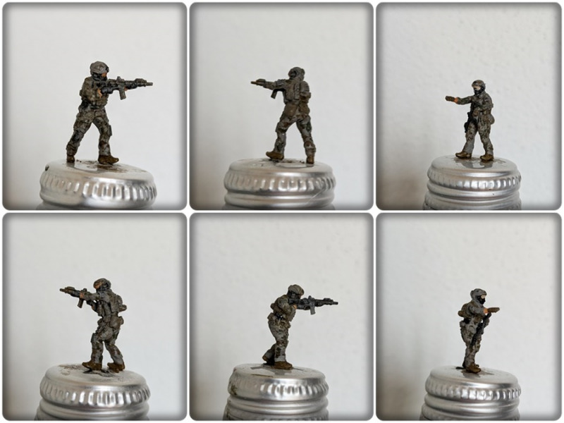 Blick auf die 1:72 US Ranger Squad von Patrick Miniatures. Die Figuren weisen hervorragende Details auf und sind jedem 1:72 Diorama-Bastler zu empfehlen