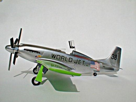 Race Mustang P-51 #38 "World Jet"