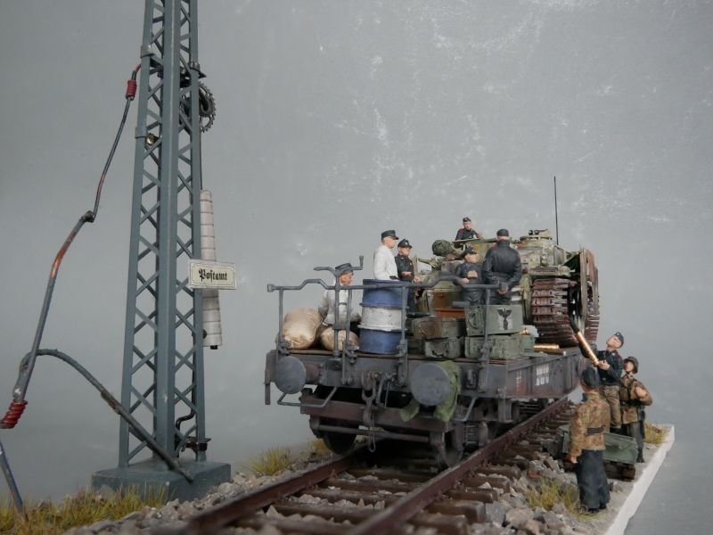 Warten auf die BR 52 Kriegslokomotive