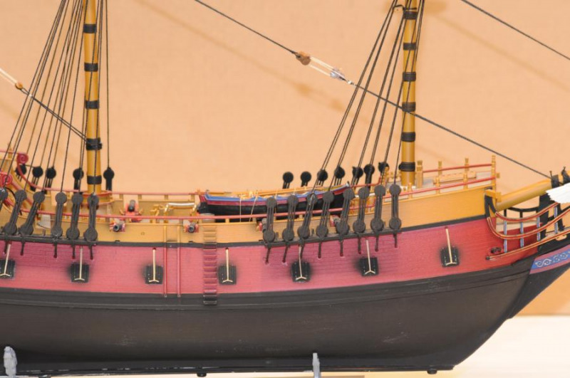 Segelschiff, 18. Jahrhundert (späteres Piratenschiff)