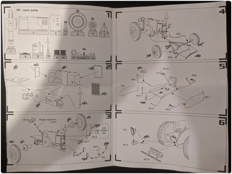 Auch an der Bauanleitung - oftmals ein großer Kritikpunkt an Resinbausätzen - gab es nichts auszusetzen